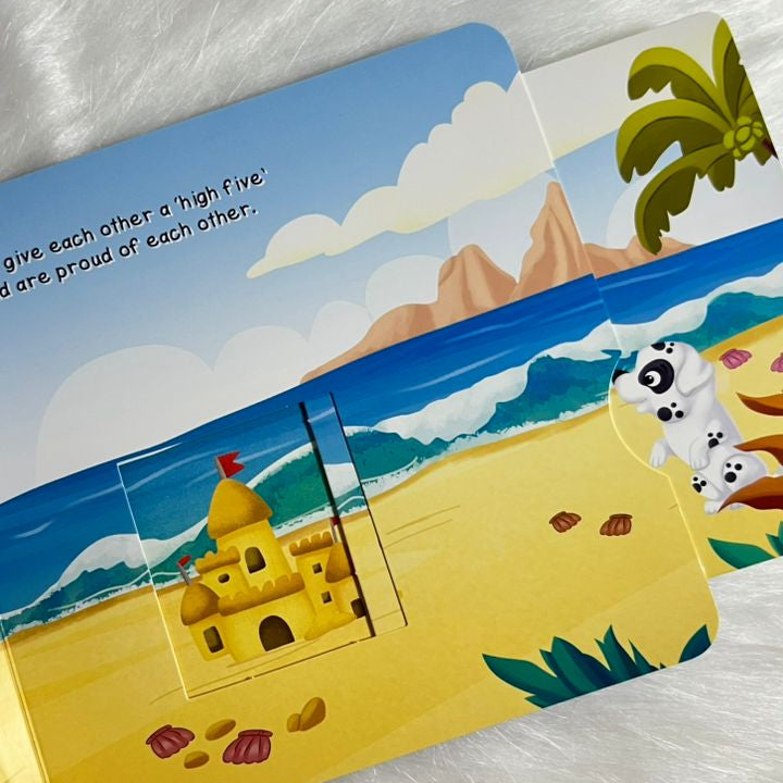 At The Beach (Push & Pull Board Book)