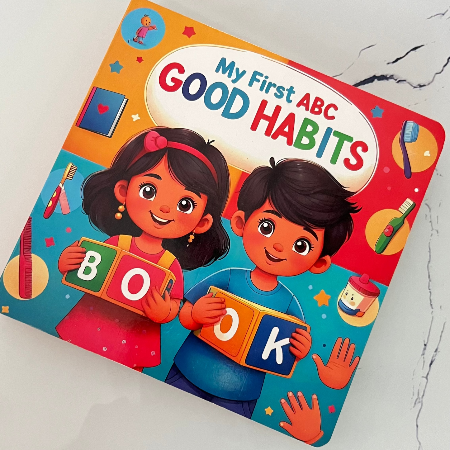 My First ABC Good Habits Board Book, Learning Life Skills with Colourful Illustrations