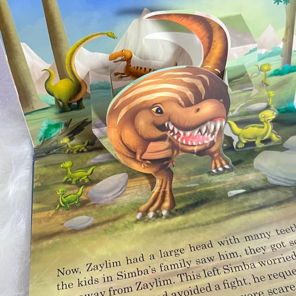 Simba, The Apatosaurus A Big-Hearted Dino (Pop up Book)